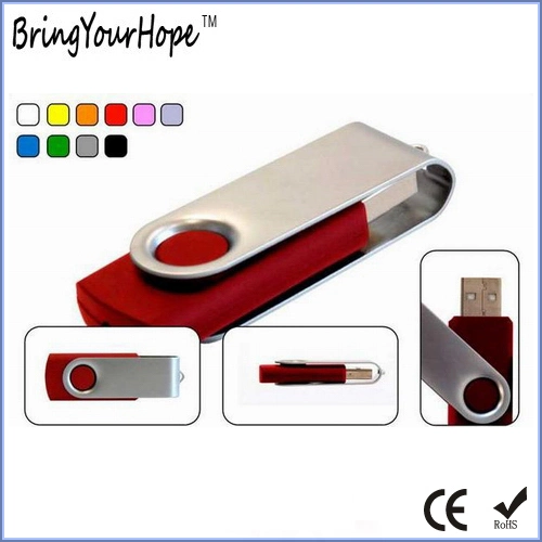 Popular Metal Swivel USB Flash Drive Pen Drive (XH-USB-001)