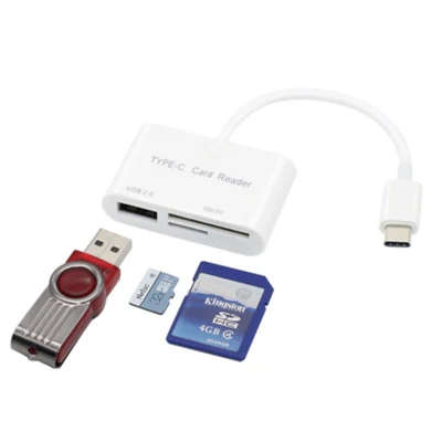 Устройство чтения карт памяти SD USB-C 3 в 1, адаптер карты памяти USB-камеры для нового iPad PRO, Mac, Chromebook X